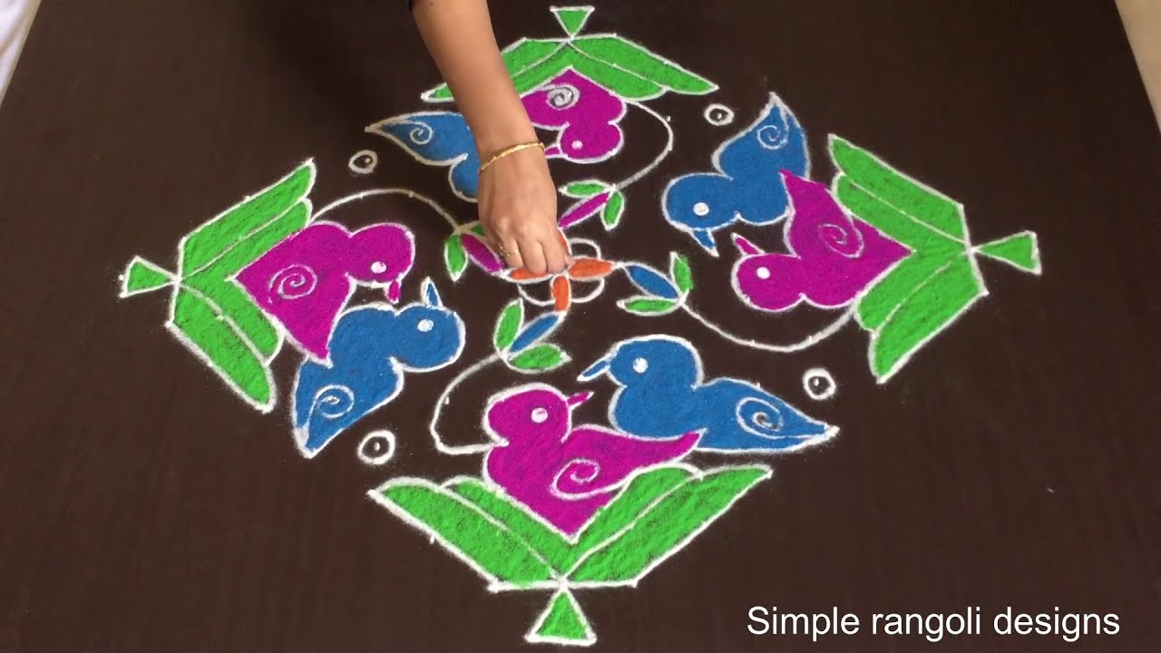 Birds Pongal Muggulu