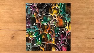 Información Bold Drops & Bubbles Abstract Painting | Oil Pastel | Ambient Vibes Actualización
