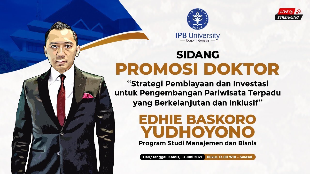 Gambar Sidang Promosi Doktor Edhie Baskoro Yudhoyono