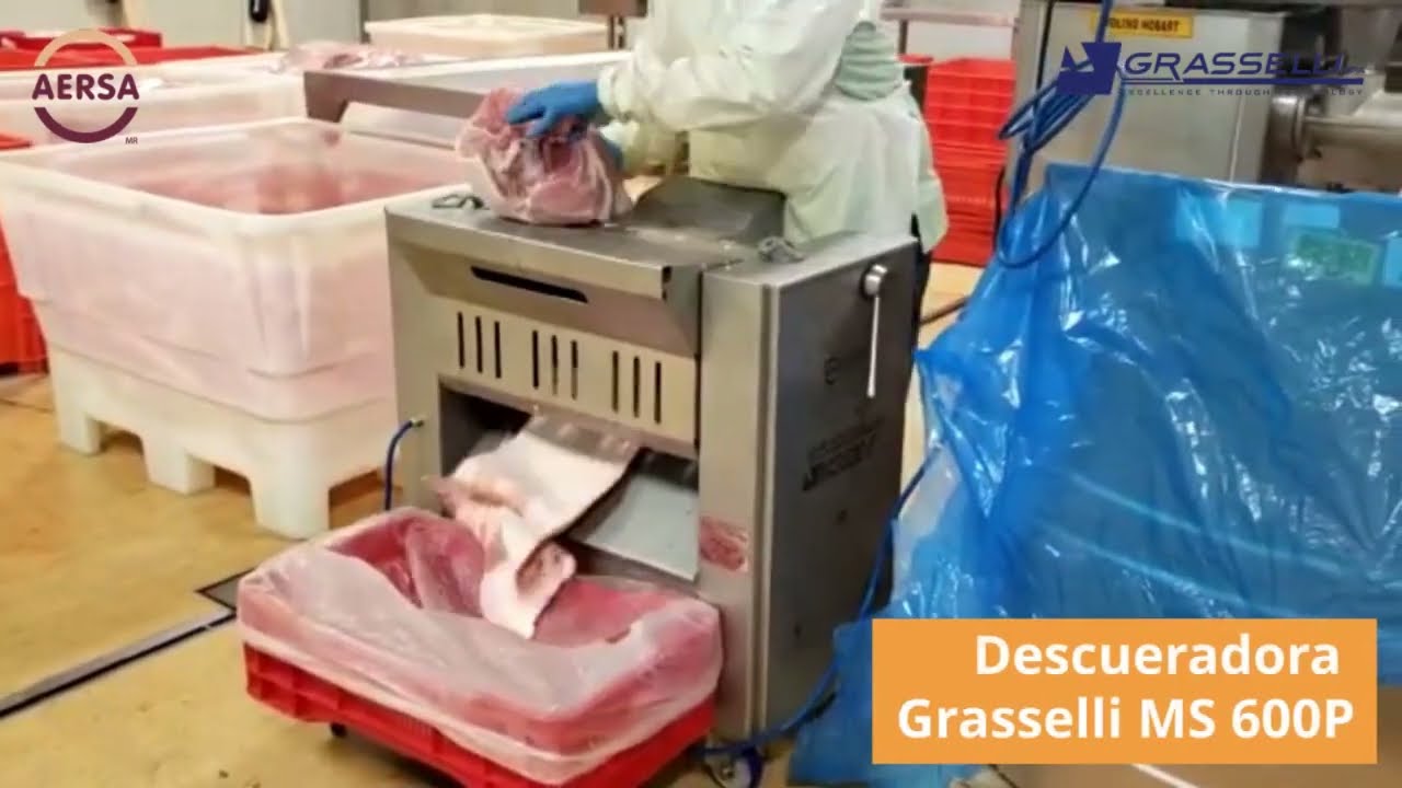 AERSA | Descueradora manual Grasselli MS 600P - YouTube