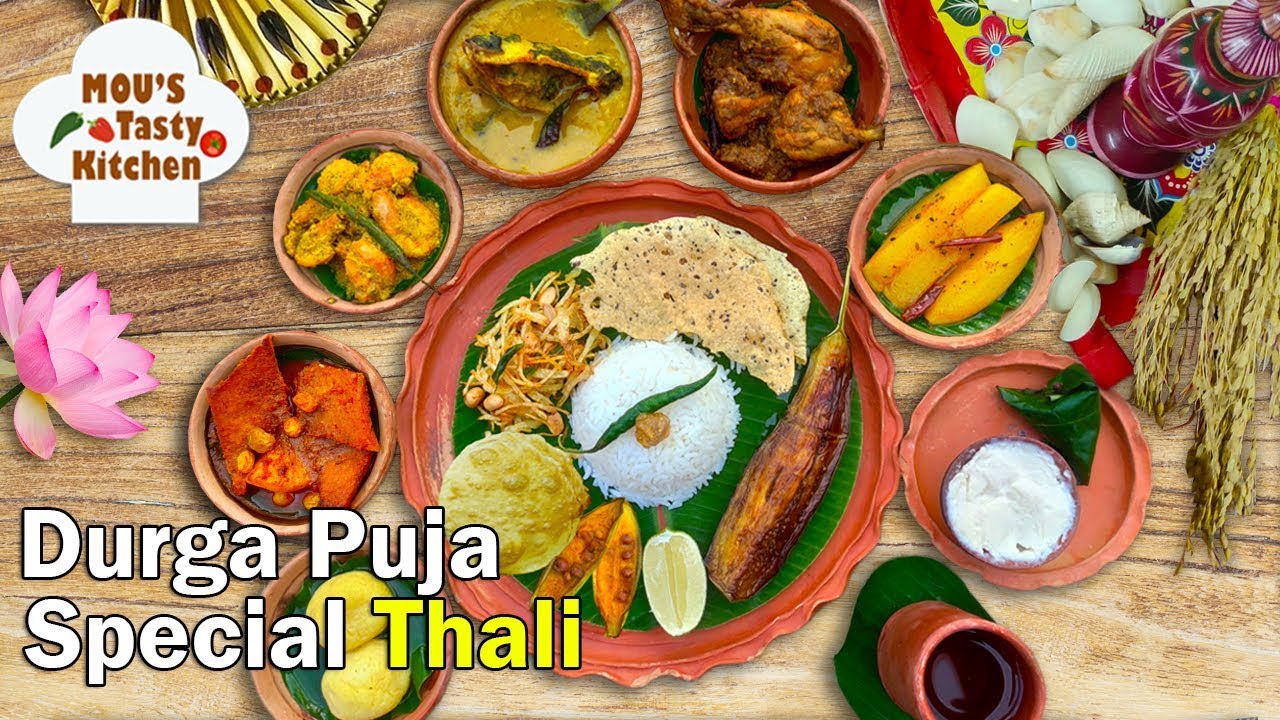 Durga Puja Special Thali Traditional Bengali Recipe Durga Pujo Durga Puja Special Thali Traditional Bengali Recipe Durga Pujo