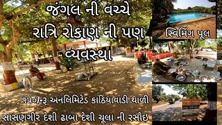 SASANGIR-DEVALIYA PARK DESI DHABA (સાસણગીર થી દેવળિયા પાર્ક વચ્ચે આવતા દેશી ચૂલા ની રસોઇ વાળા ઢાબા)