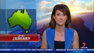 Seven Early News - Opener with new theme music (21/1/2014)