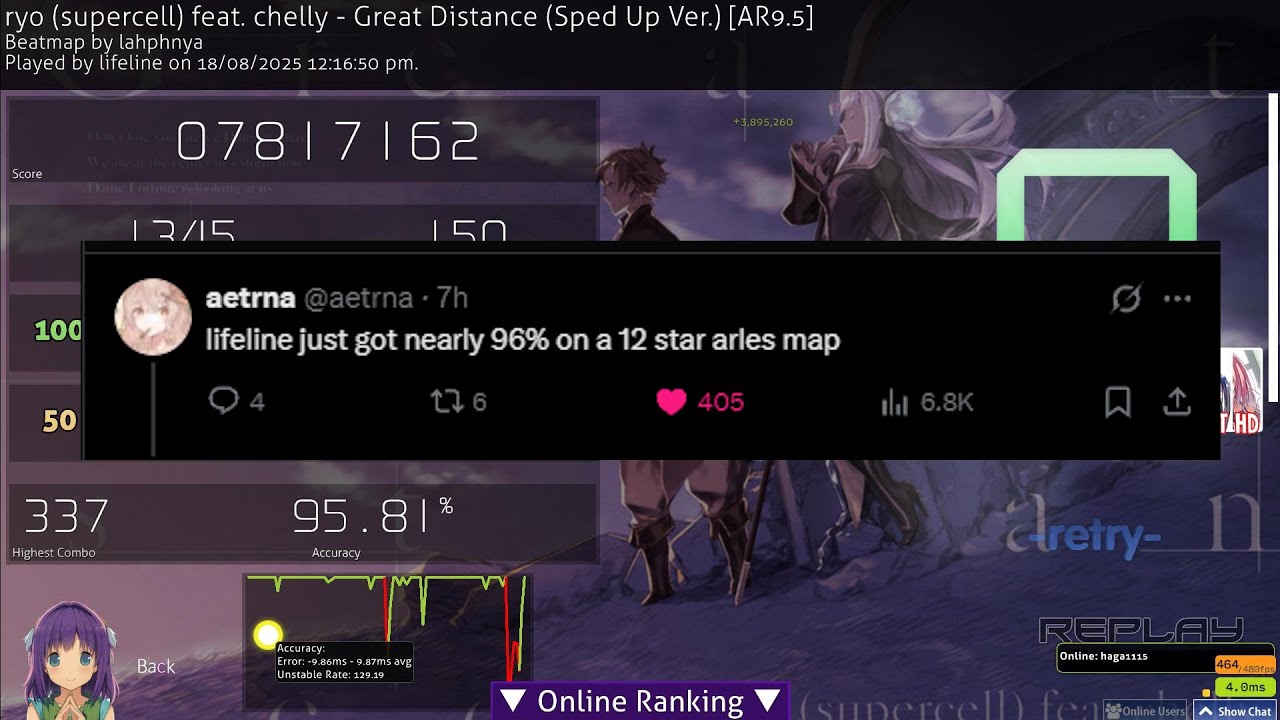 MY BEST PASS SCORE EVER (11.84★ 96% ACC?)