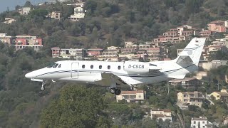 Cessna 560 Citation XLS+ | Silver Cloud Air | D-CSCB | Landing at Cannes [4K]