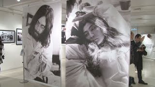 ベッドインの写真を公開 反戦訴えたレノン夫妻