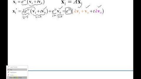 System of Differential Equations with Defective Matrix Derivation (Part 1)