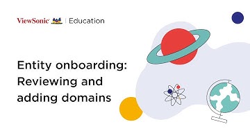 Entity onboarding: Reviewing and adding domains