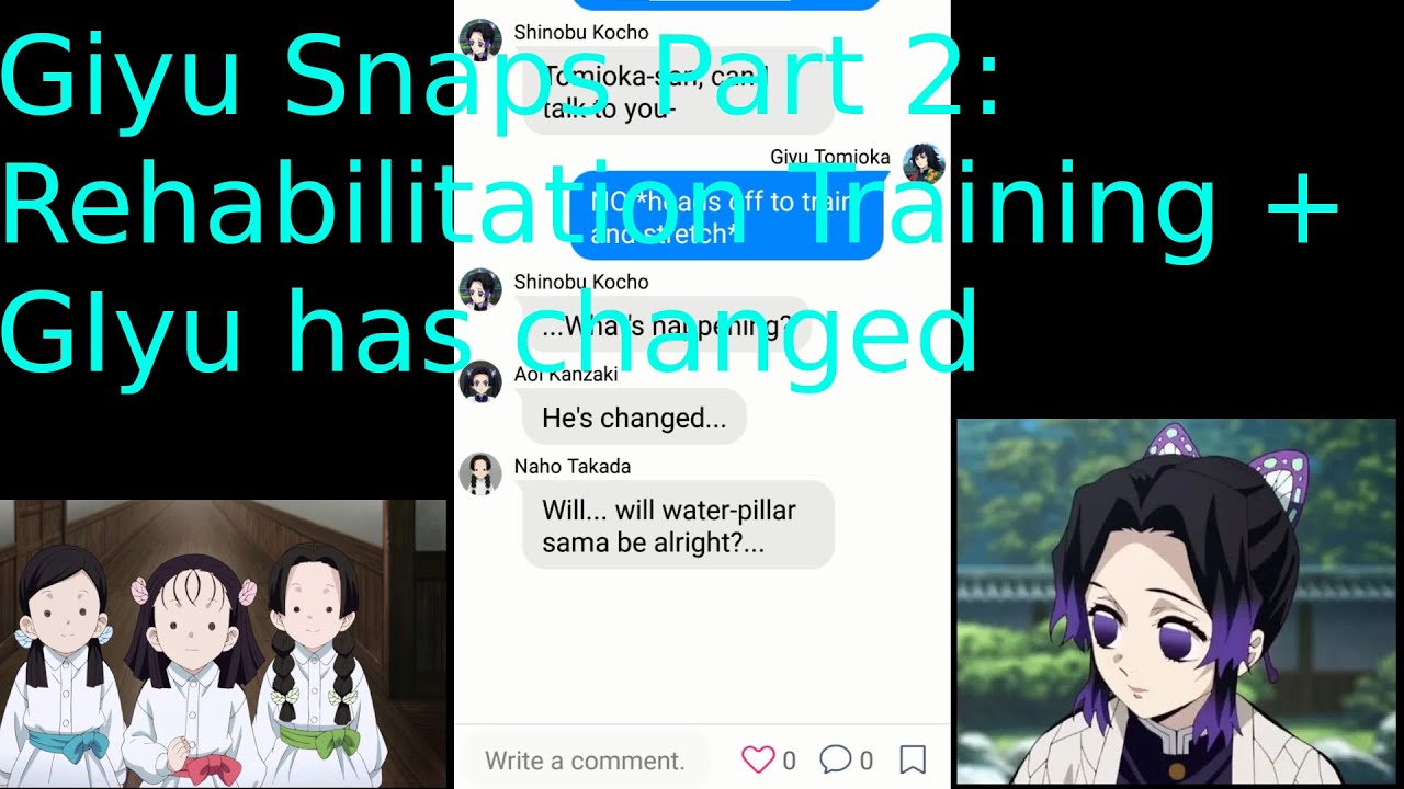 Demon Slayer texting stories, GiyiShino: Giyu Snaps part 2: Giyu has changed