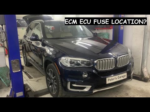BMW X5 F15 Engine management ECU ECM PCM fuse relay location