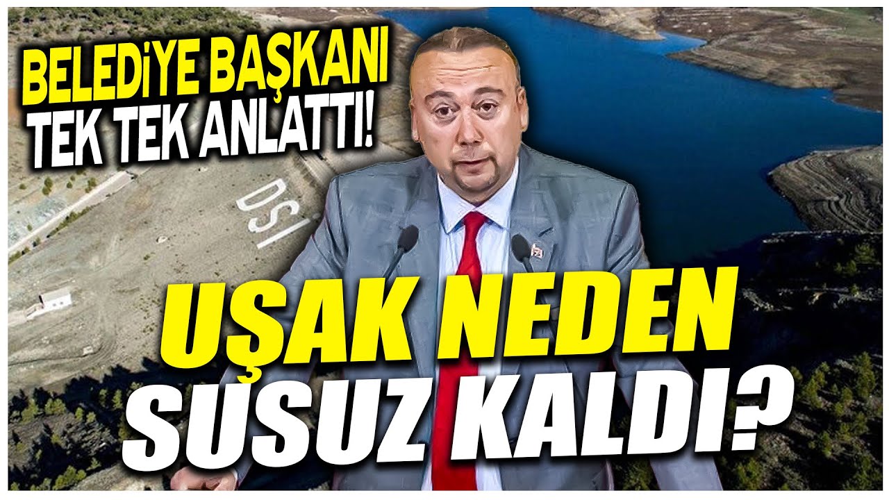 Uşak neden susuz kaldı? Belediye Başkanı Özkan Yalım krizin nedenini anlattı!