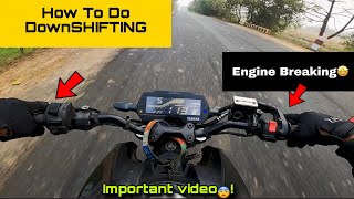 How to do engine breaking + Downshifting | Like a PRO😎