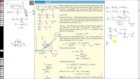 Examples| Curvilinear Motion: Normal & Tangential Components | Hibbeler Dynamics | Engineers Academy