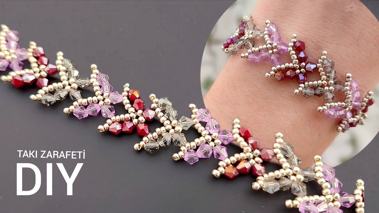 Kelebek bileklik.Renkli Kelebek bileklik yapımı. DIY butterfly beaded bracelet. How to make bracelet