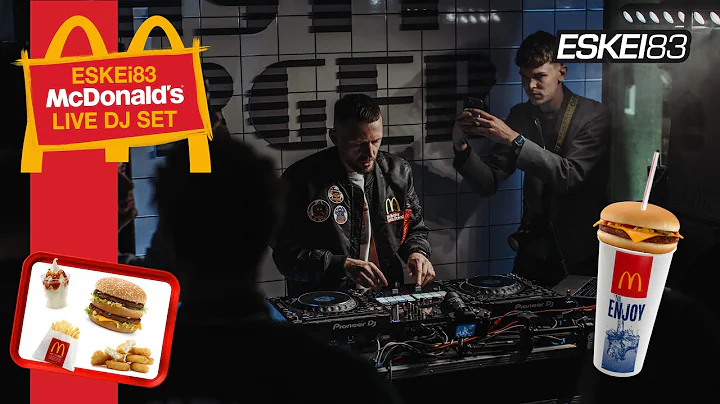 ESKEi83 playing a Live DJ Set in a McDonald's Rest...
