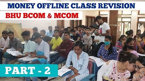 #2 Money Revision | Offline Class | BHU Bcom & Mcom Entrance 2021