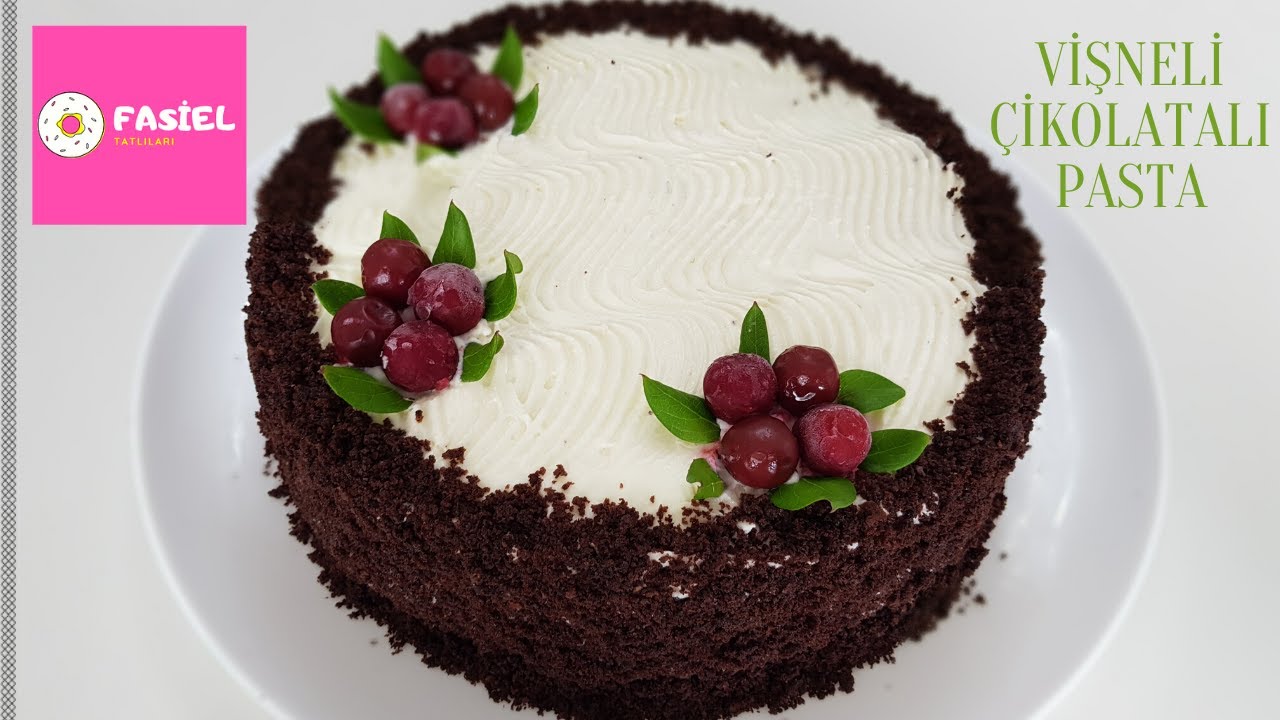 Çikolatalı Vişneli Pasta 🎂🍒 Pasta Tarifleri YouTube