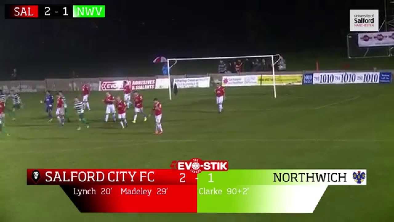 mufc news Salford City 2-1 Northwich Victoria - Evo-Stik First Division North 23/09/14