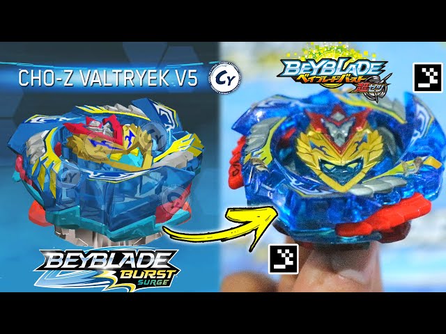 TESTING CHO-Z VALTRYEK V5 + QR CODE VALTRYEK V5 TURBO! COMBO BEYBLADE BURST  SURGE 