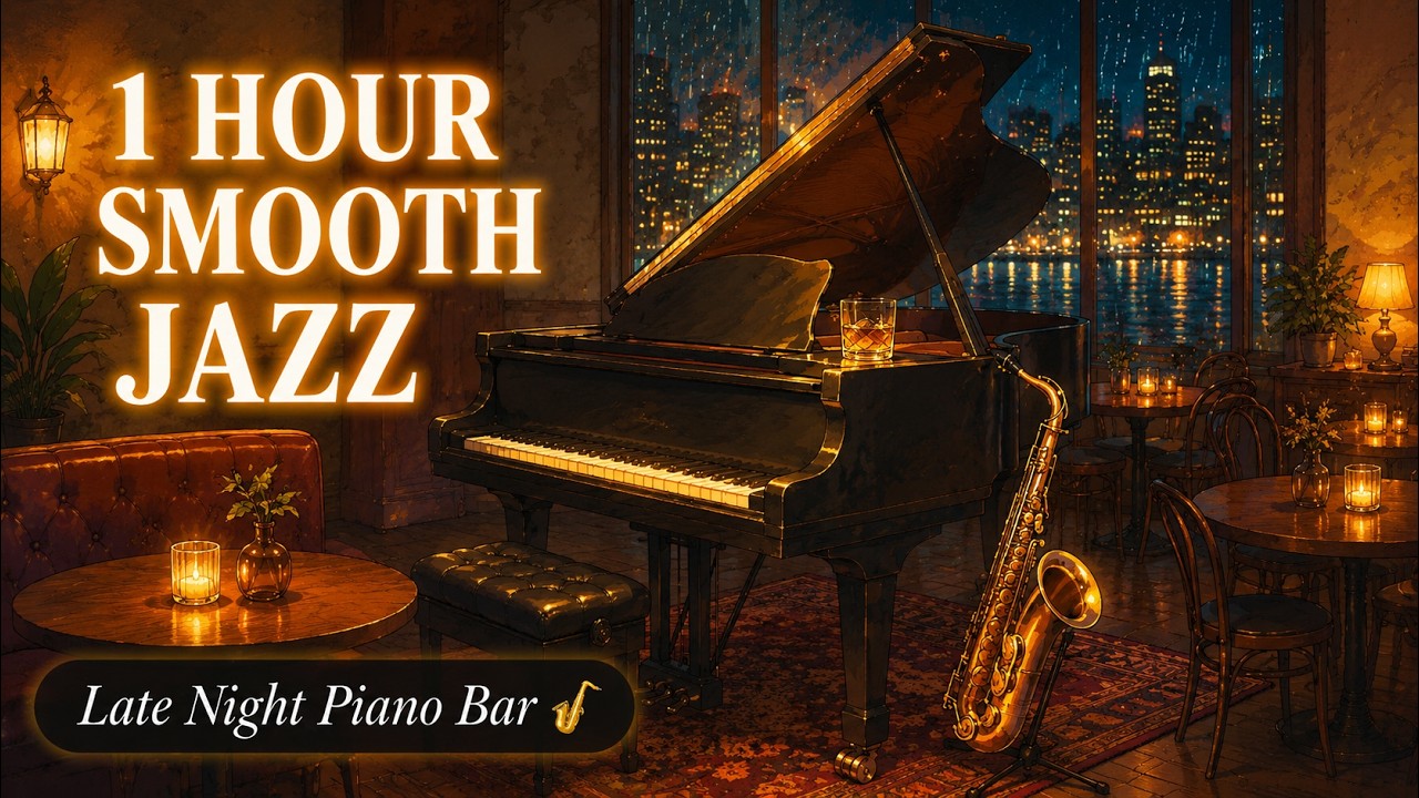 Smooth Jazz Piano 🎹 1 Hour Late Night Jazz for Study, Work & Deep ...