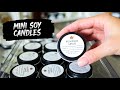 How to make mini 1 oz soy candles  fall scented sample candles