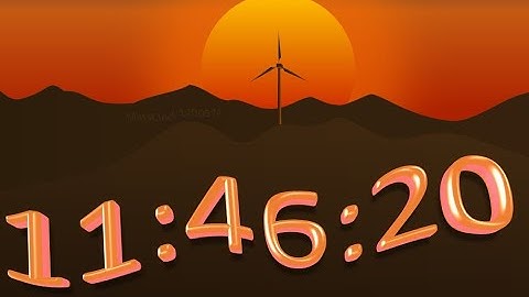 MatsClock 120097a - Free windmill PowerPoint Digital Clock PPT Timer