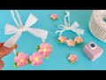 How to make Paper String＆Cherry Blossom Small Wreath / 紙紐で作る