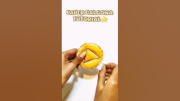 Squid game DIY Dalgona squishy ⭐ Tutorial #shorts #squidgame #papercraft # squishy #diy