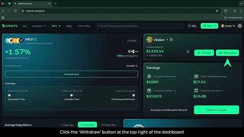 HOW TO WITHDRAW FUNDS FROM SMART MEVBOT - TUTORIAL 