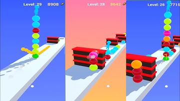 Very Satisfying Mobile Game Stack Rider 3D ! New Level 25 To 33 #stackrider3d #ariyansnax
