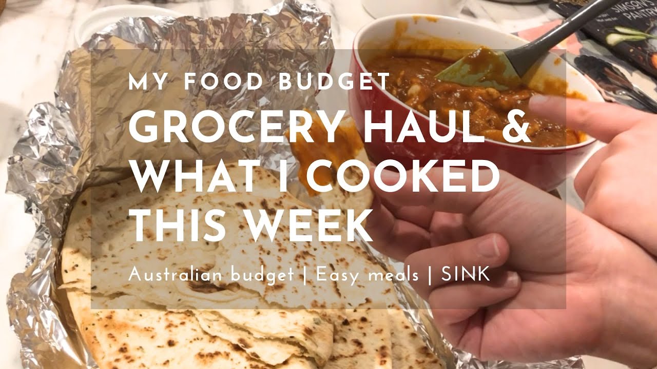 Butter Chicken with naan | Mid-week top-up grocery shop | Sydney SINK