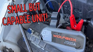 WOLFBOX 2000A Jump Starter | 12,000 mAh Battery | 30W Quick Charge | Lifesaver in Emergencies!