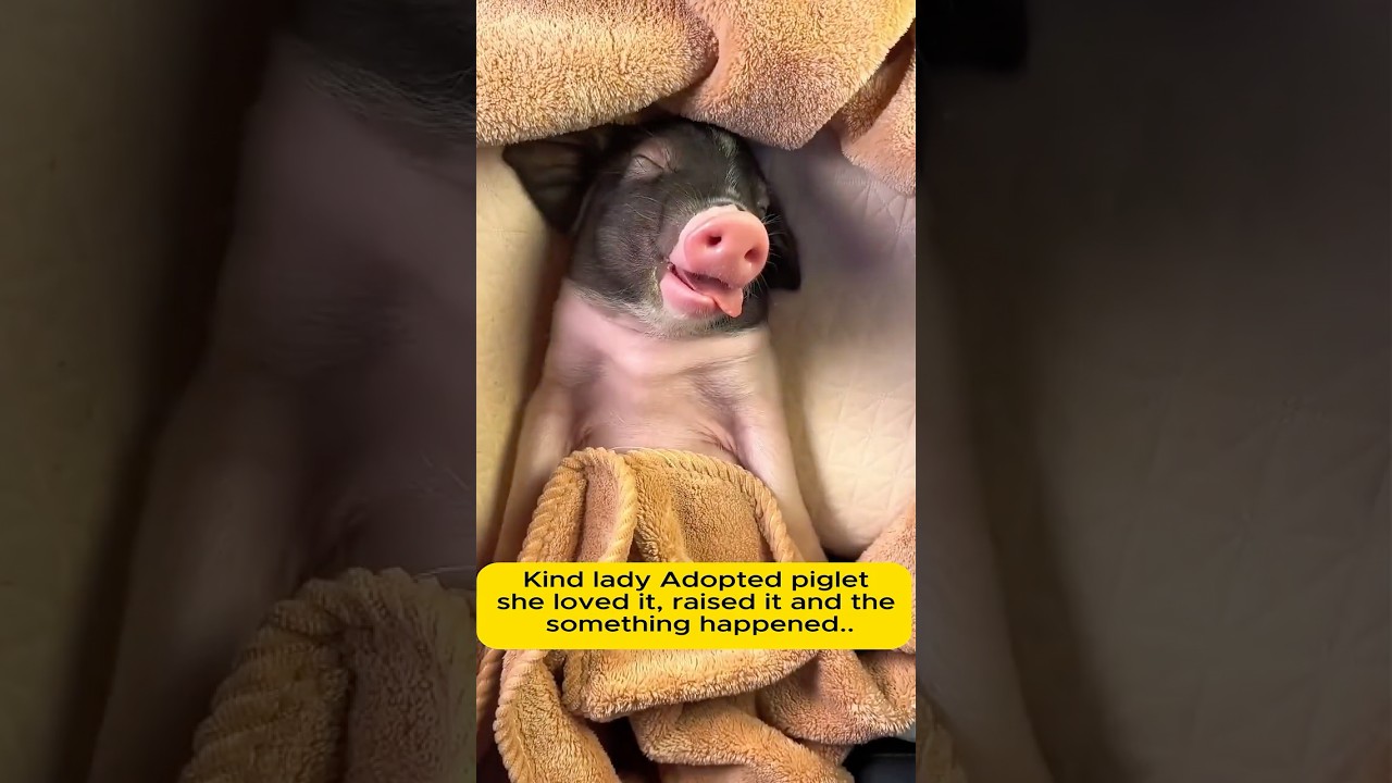 She Rescued weak piglet from street, then this happened.. 