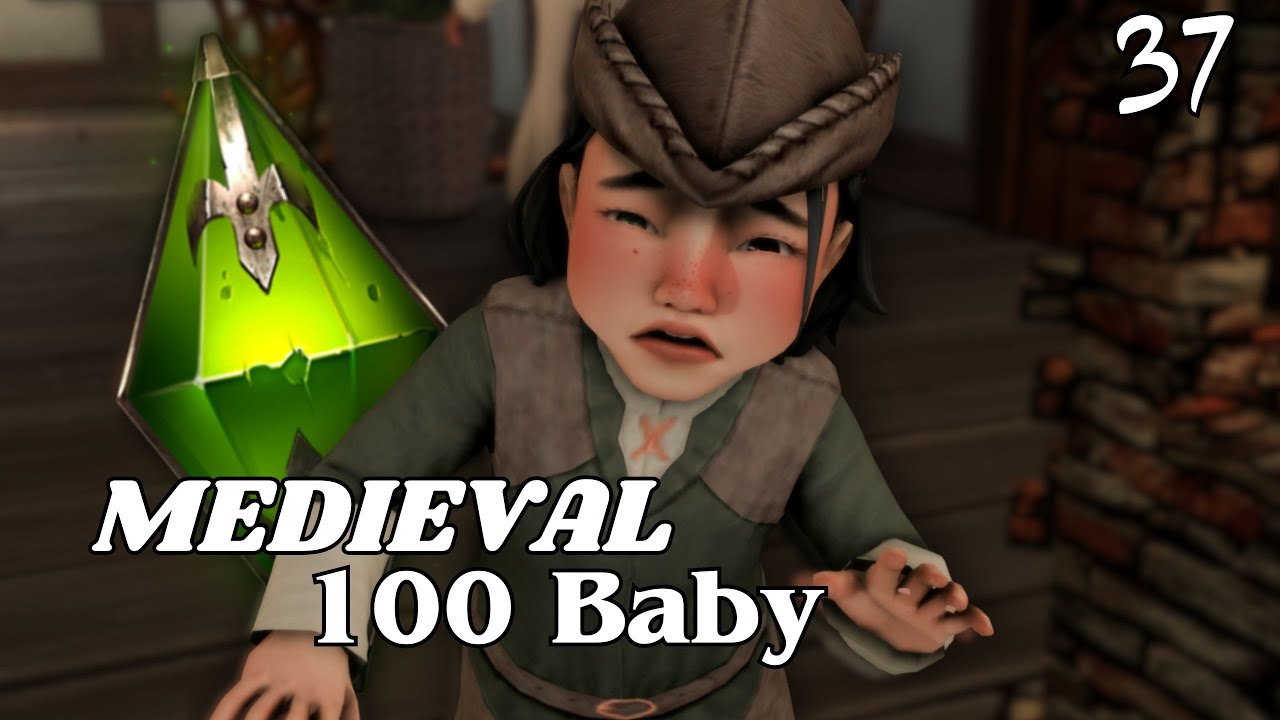 GRIM DONT TAKE MY BABY!! | Medieval 100 Baby Challenge - P37 | The Sims 4