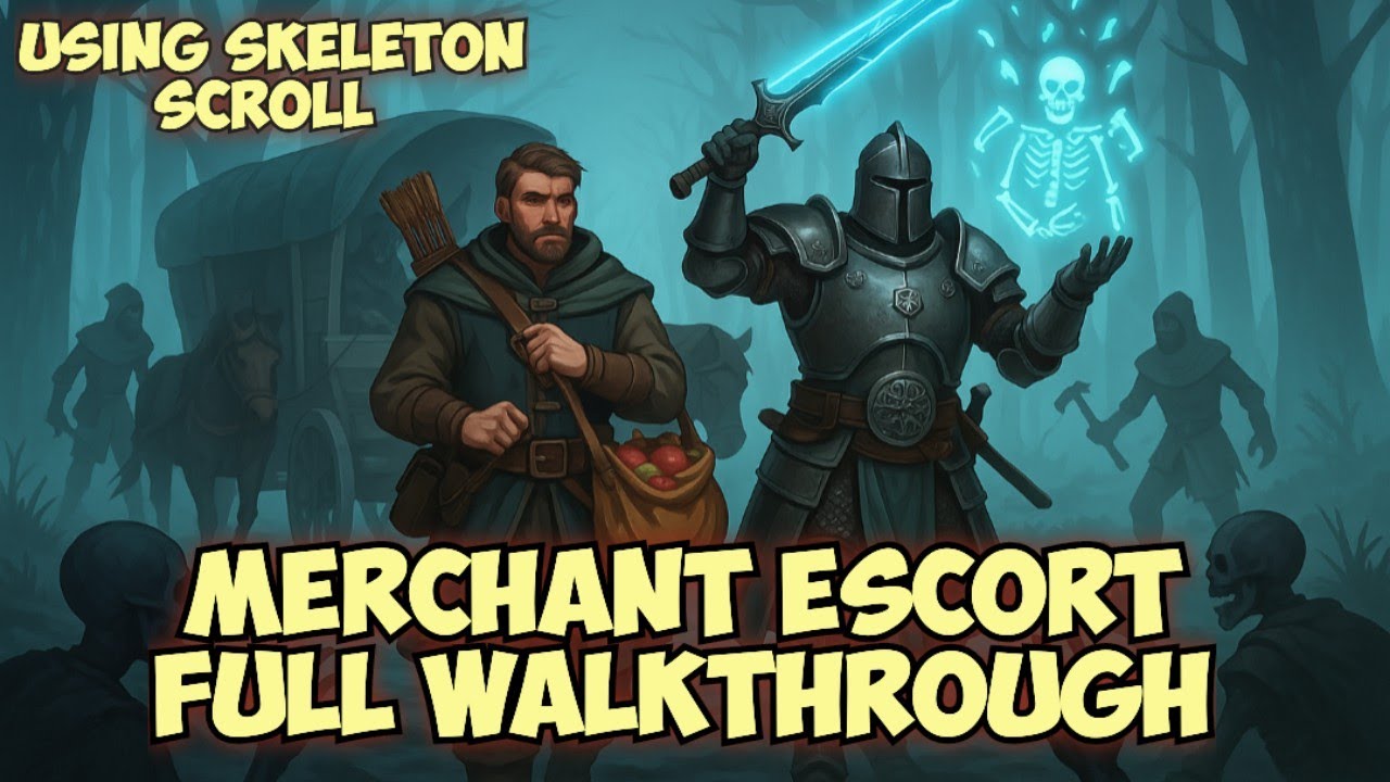 Merchant Escort Full Walkthrough Using Skeleton Scroll