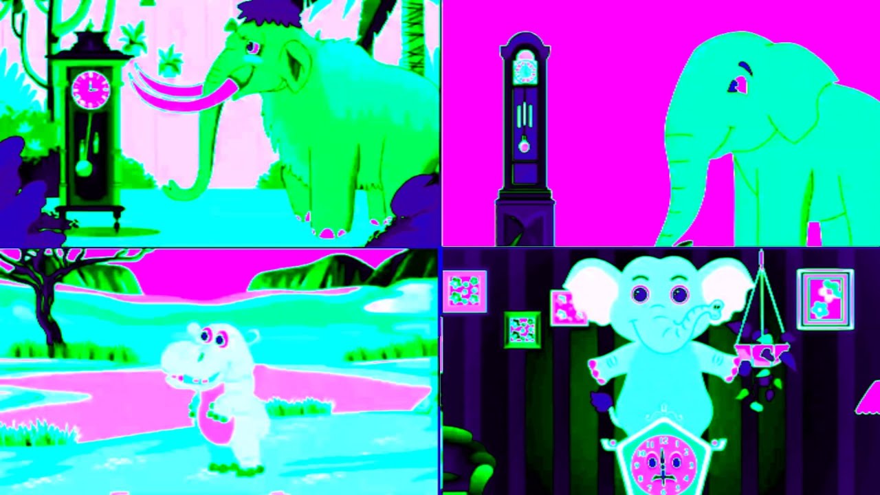 HICKORY DICKORY DOCK IN REVERSAL+THE ANIMALS CRASH THE CLOCK