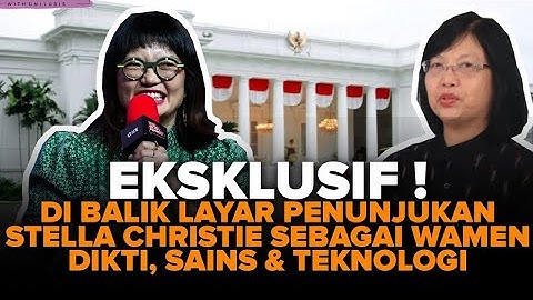 Live - DIBALIK LAYAR PENUNJUKAN STELLA CHRISTIE SEBAGAI WAMEN DIKTI,SAINS DAN TEKNOLOGI