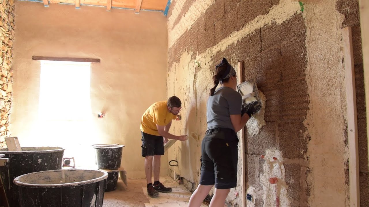 #53 We did it! Windows Update and Plastering the last Kitchen Wall - Italian Renovation Project