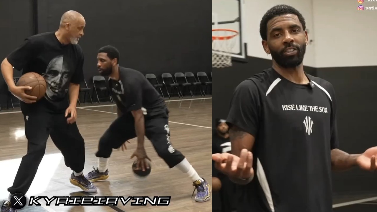 Kyrie Irving breaks down fan favorite dribble moves on stream with Phil Handy 🔥