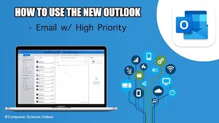 How to SEND an Email w/ High Priority On The New Microsoft Outlook Using a Mac Computer - Tutorial