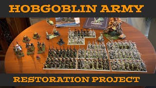 My Hobgoblin Warhammer The Old World Battle March Army Restoration Project. 28mm Fantasy Miniatures.
