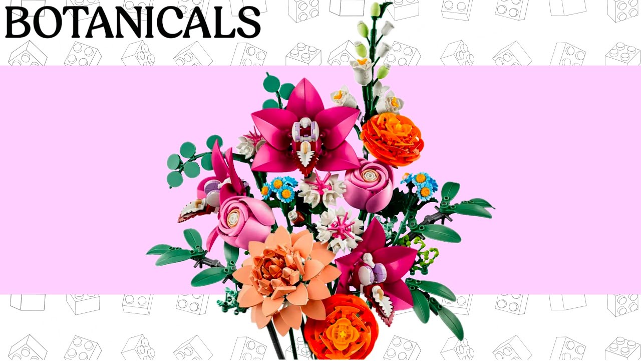 LEGO Botanical Collection Pretty Pink Flower Bouquet 10342 Speed Build