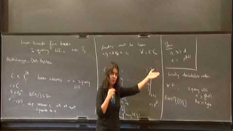Tight Lower Bounds for 2-query LCCs Over Finite fields - Shubhangi Saraf