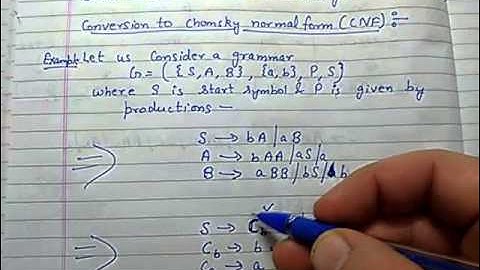 Chomsky Normal Form (CNF)