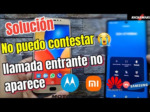 🤔No sale notificación de llamada entrante en motorola android puedo contestar