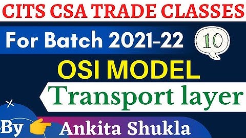 Lec-10 : Transport layer of OSI model in Hindi | Transport layer protocols and its functions |