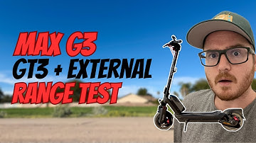 Ninebot Max G3 Range Test – GT3 Internal + External Battery = Insane Results!