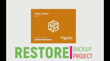 How to RESTORE Vijeo Citect SCADA PROJECT (Short video for beginners.....)