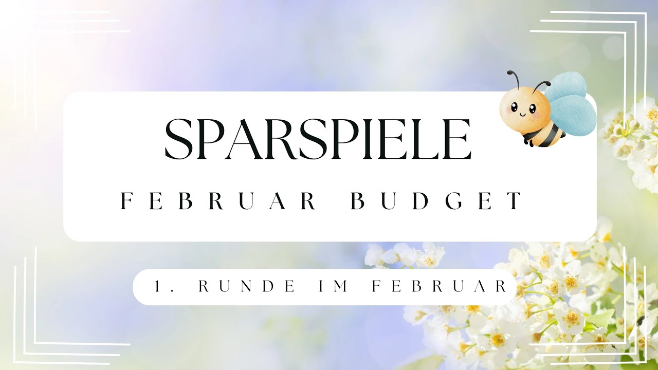 🌱🌸 1. Runde im Februar 🌸🌱 Inkl. Shop Spoiler... 🤭🥰 #Sparspiele #budgeting 