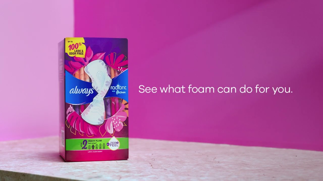 Always Radiant with Flexfoam Can.